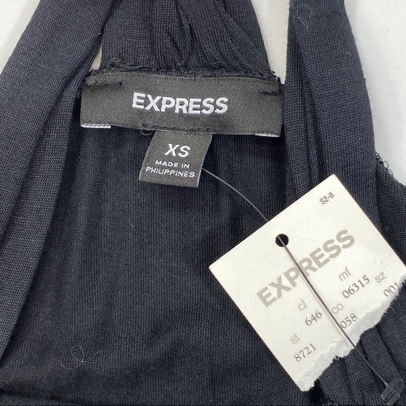 NWT Express Black Sequins Tank Top - XS - Picture 5 of 6